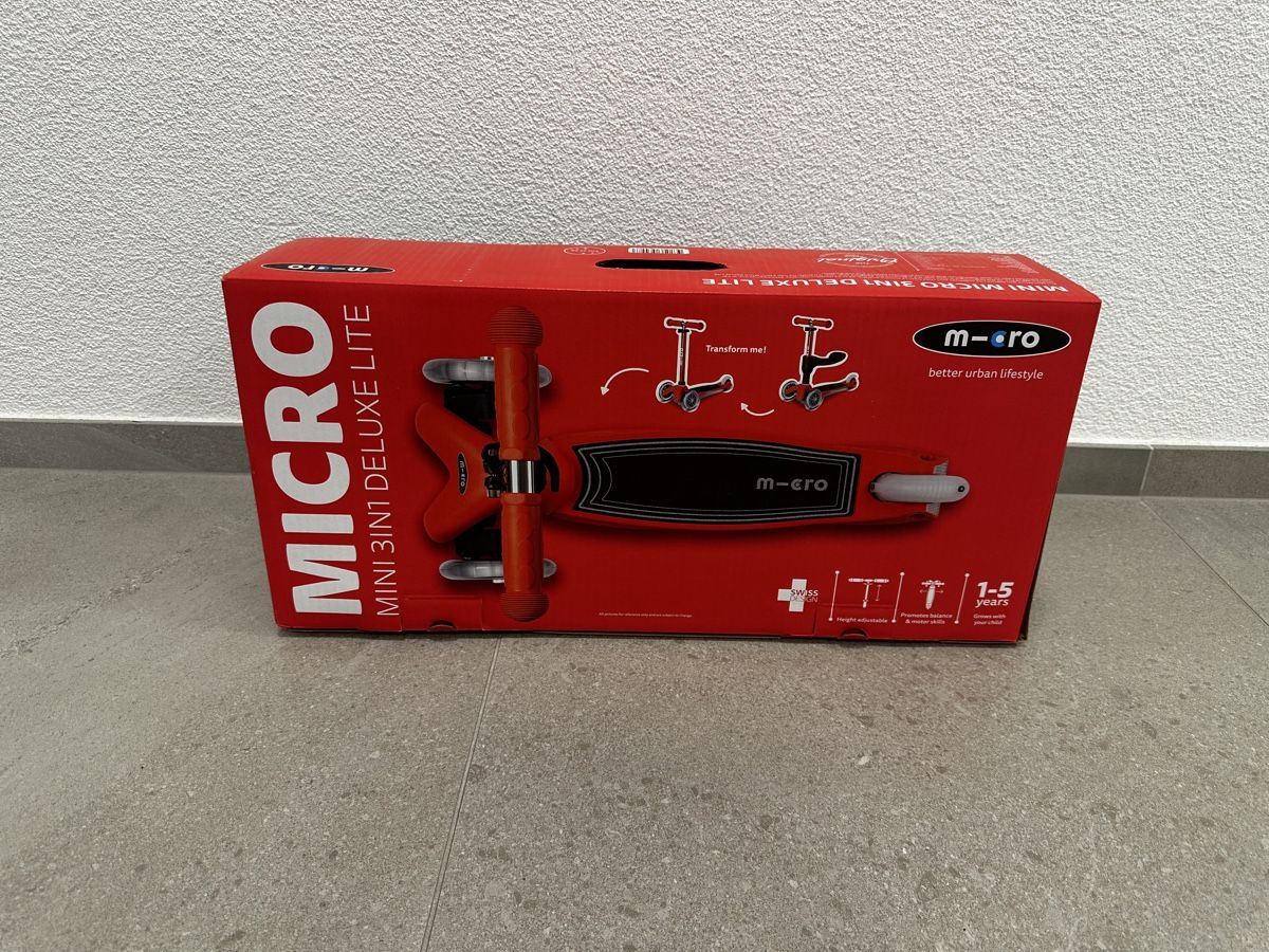 Micro Kickboard: Micro 3in1 Deluxe Lite rot – Nuovo e nell'imballaggio originale da Mellingen venduto da marco_sr74