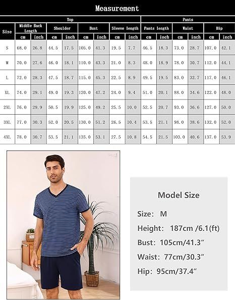 Pigiami: Herren Pyjama kurz Baumwolle Streifen Set – Nuovo e nell'imballaggio originale da Suhr venduto da SchnapperCH 5