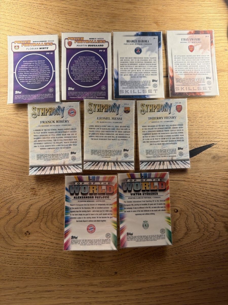 Topps Carte collezionabili: Topps Finest 9 Karten im Gesamtpaket – Nuovo (secondo la descrizione) da Basel venduto da sim_dq7j 1