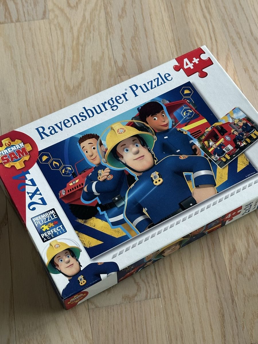 Ravensburger Puzzle: 2x Ravensburger Puzzle Feuerwehrmann Sam, 4+, Top! – Usato da Esslingen venduto da mar_78x2