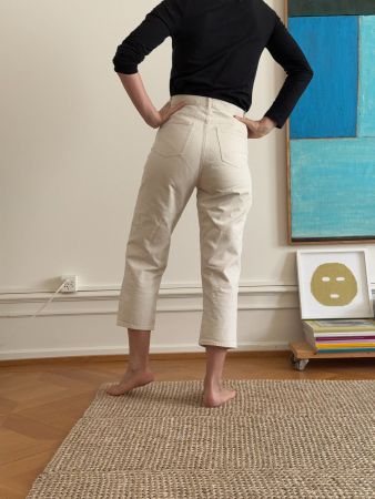 7/8 Highwaist Jeans in Ecru von COS, Grösse 36 (S)