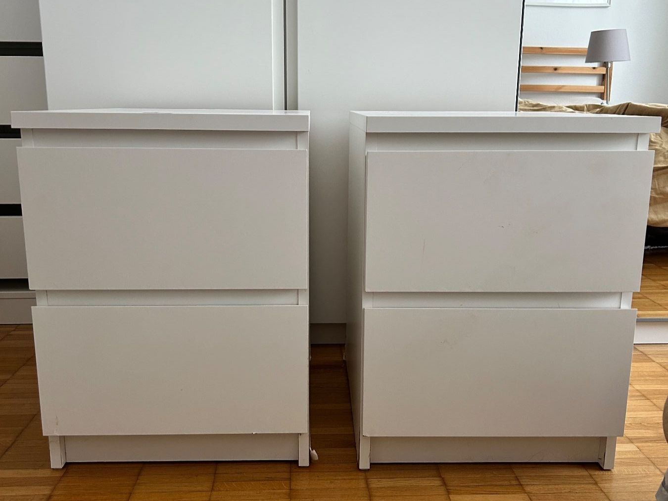 Ikea Comodini: Nachtkästchen weiss 2er Set Ikea – Usato da Bern venduto da ipds