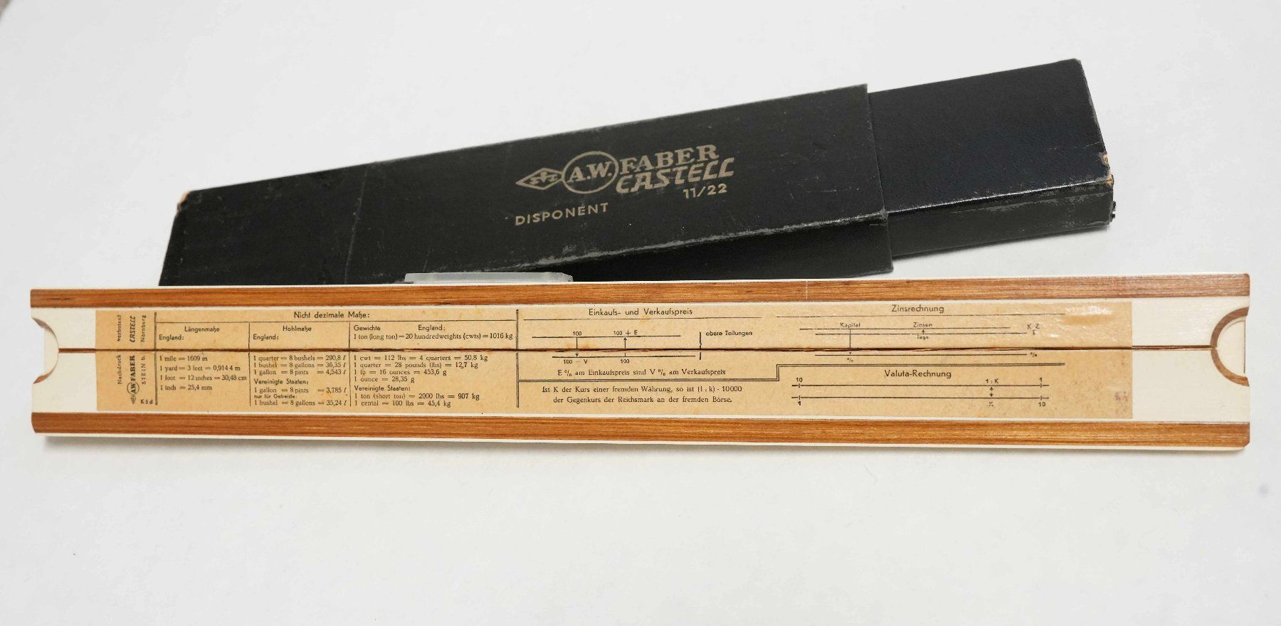 Misurare: Vintage Rechenschieber Faber Castell – Usato da Zürich venduto da Myomesin 1