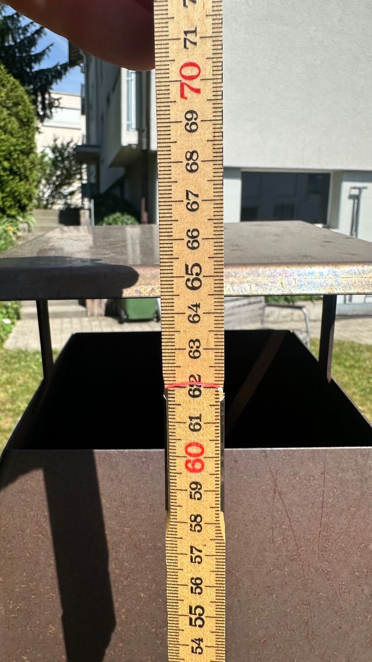 Grils: Chromstahl Kamin für Gartenchemineé ohne Unterbau – D'occasion à Eschenbach LU par Duc847 5