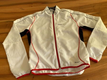 Craft Hypervent Laufjacke, Windjacke, Velojacke Weiss Gr. 36