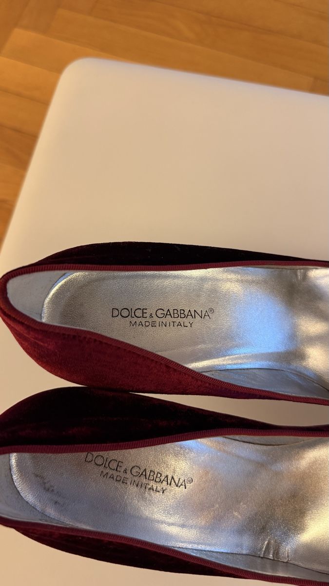 Dolce & Gabbana Scarpe da donna: Dolce & Gabbana Velvet Heels – Usato da Zürich venduto da kin_bs2z 3
