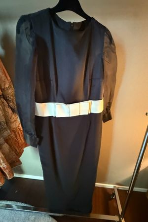 Custom made Black tie dress 44