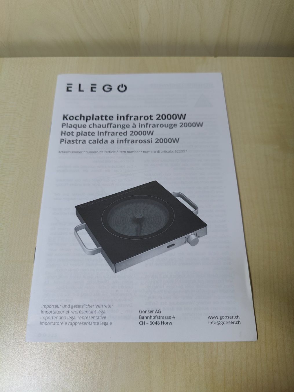 Küchengeräte: Kochplatte Infrarot 2000W NEU – Neu (gemäss Beschreibung) aus Sulgen von WhiteWolf3 3