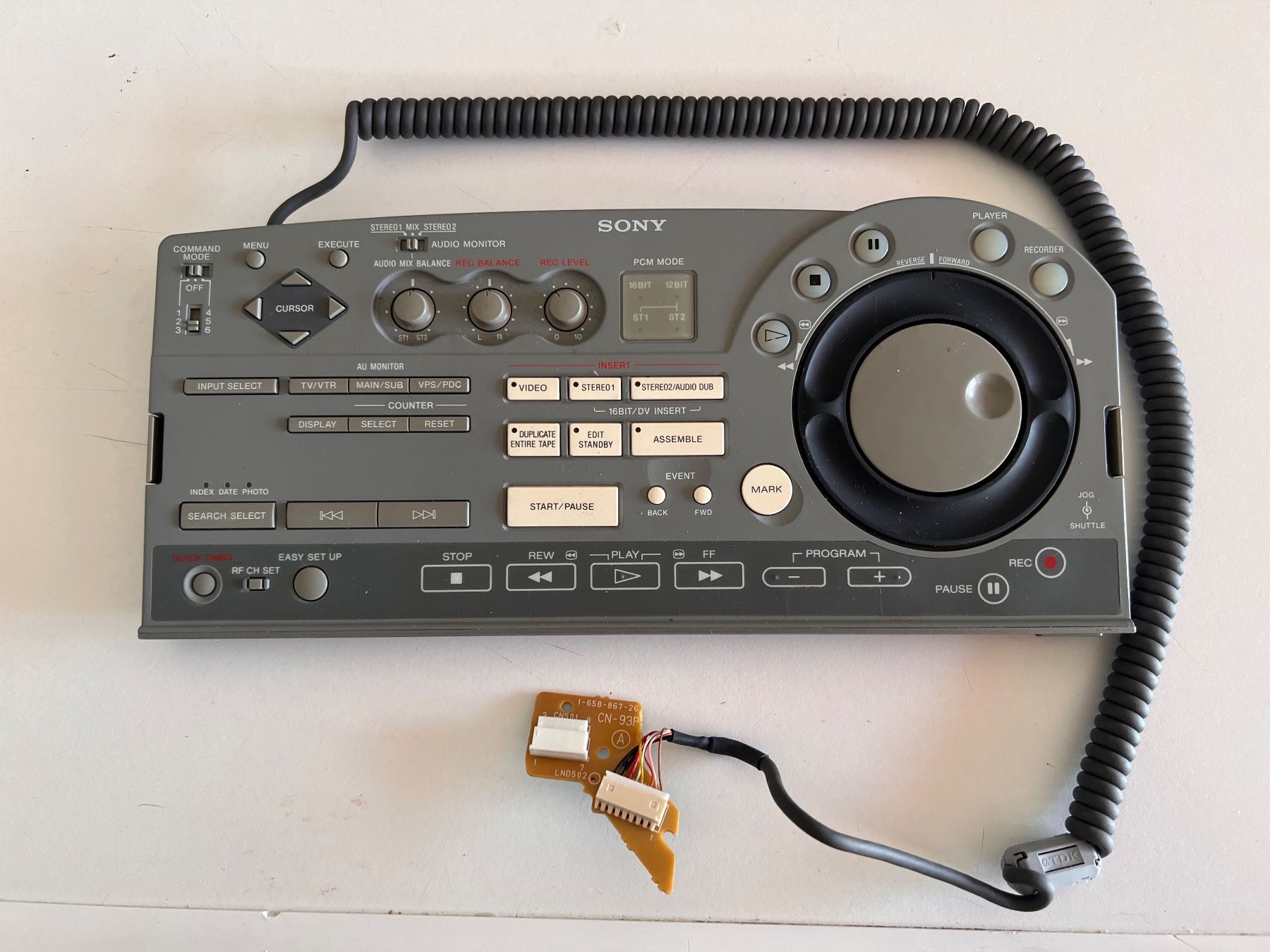 Sony Telecomandi: SONY DHR-1000 Ersatz Bedienpanel – Usato da Oberrohrdorf venduto da 6473peter