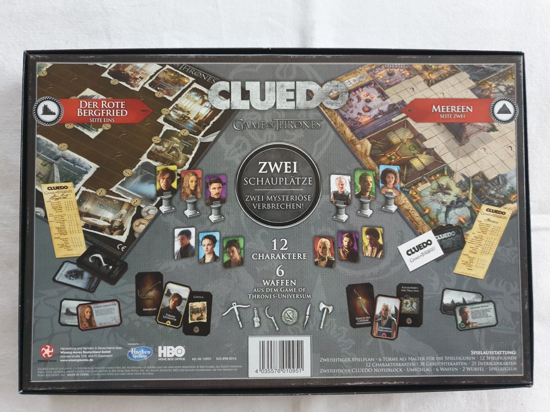 Giochi: Cluedo Game of Thrones – Usato da Rebstein venduto da gimmma 1