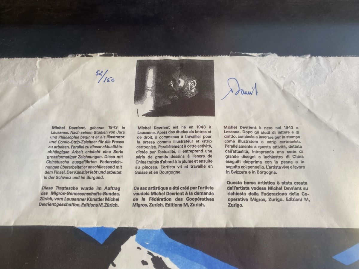 Dipinti: Michel Devrient 52/150 1984 signée – Usato da Lausanne venduto da Csamadhi 1