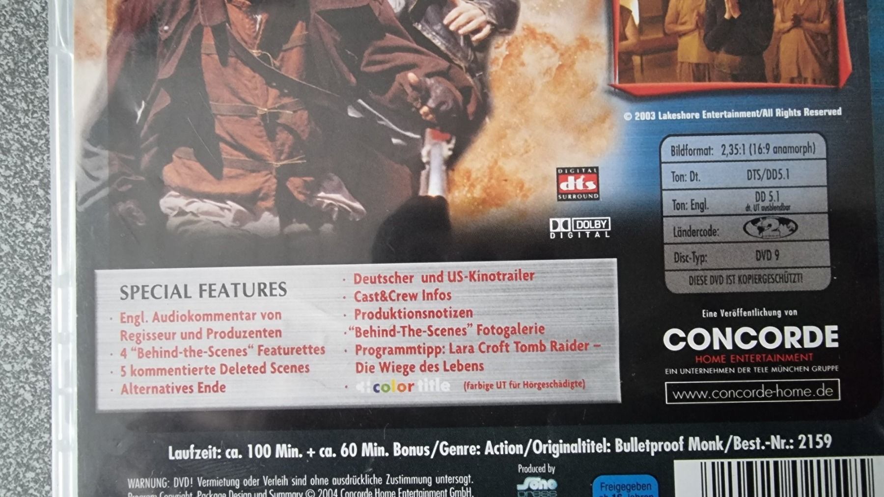 Tous les DVDs: DVD Bulletproof Monk - Chow Yun-Fat – D'occasion à Oetwil am See par fineli2 1