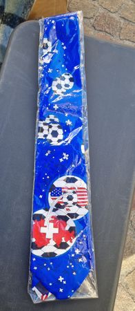 Krawatte Swiss Team 94 Usa Fussball blau neu in Verpackung