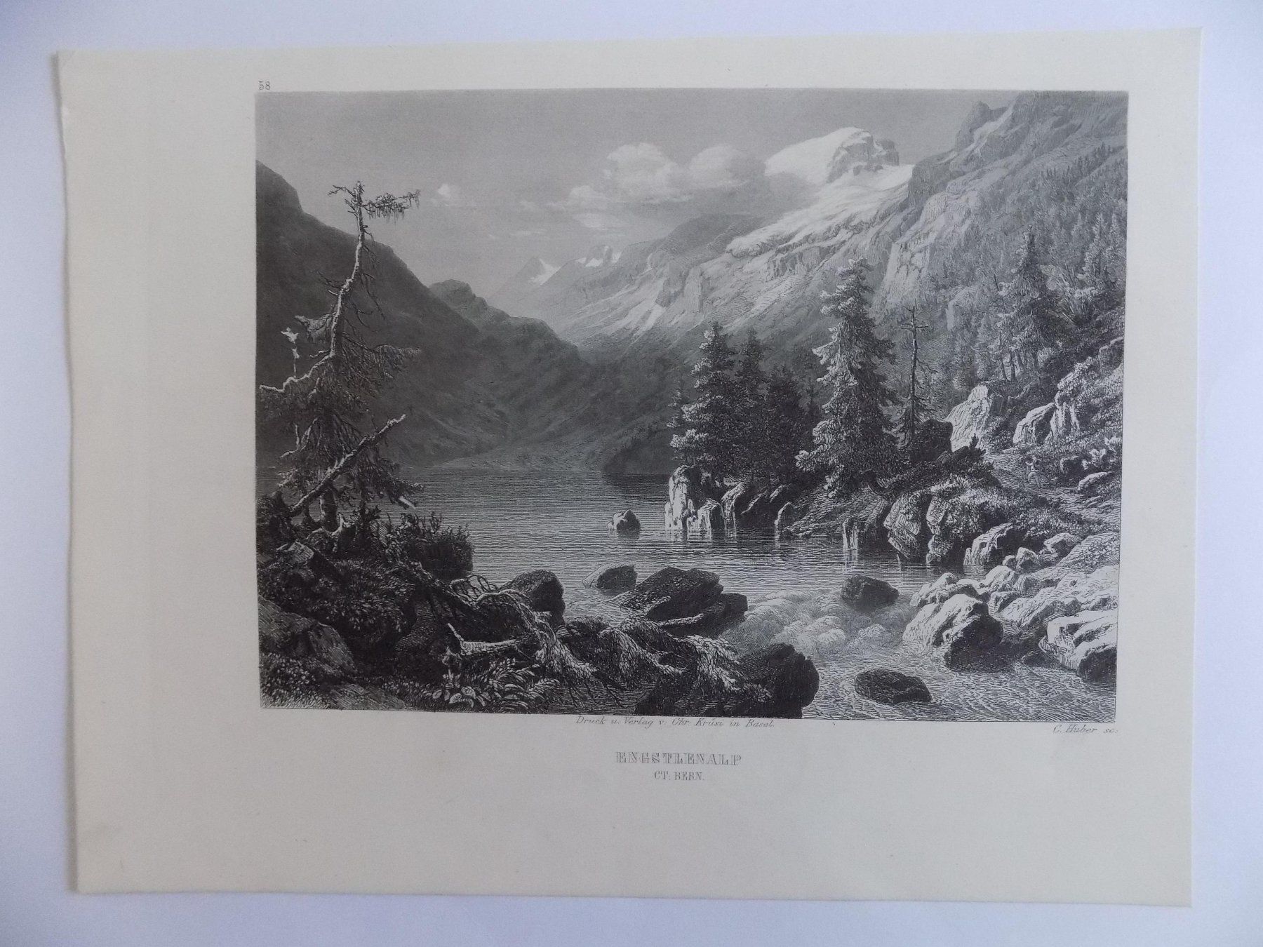 Gravures: Engstlenalp Berner Oberland – D'occasion à Risch par Antikfee