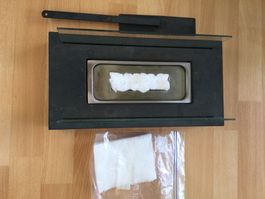 BIO-ETHANOL FEUERSCHALE MIT NEUER WATTE/GLAS/METALLSCHALE
