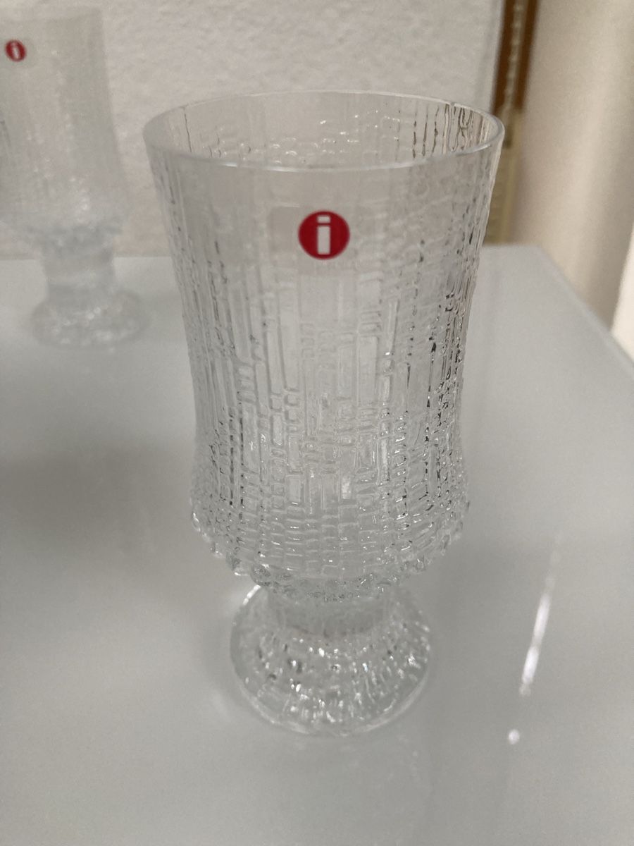 Iittala Bicchieri: Iittala Ultima Thule 2 white wine glasses – Nuovo e nell'imballaggio originale da Winterthur venduto da niemim 1