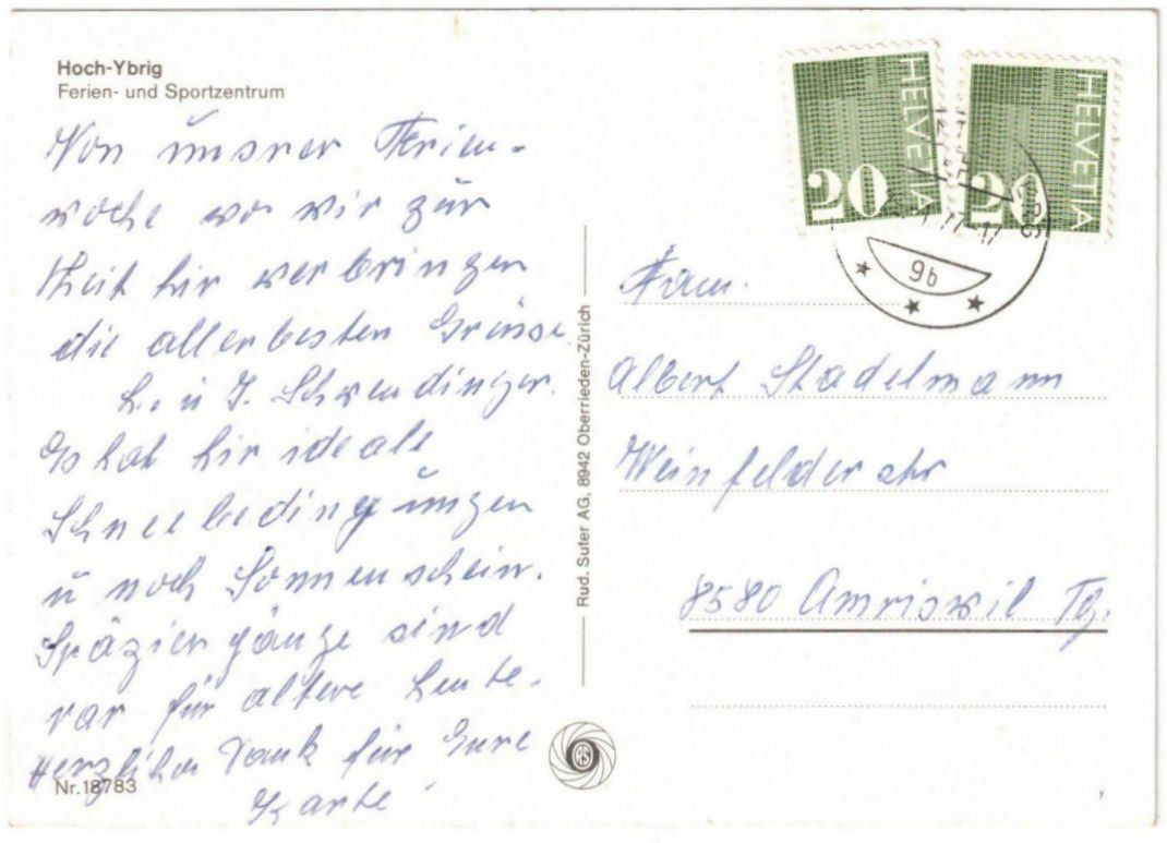 Cartoline postali: Hoch-Ybrig - 6 Bild AK – Usato da Binningen venduto da Mountainrider 1