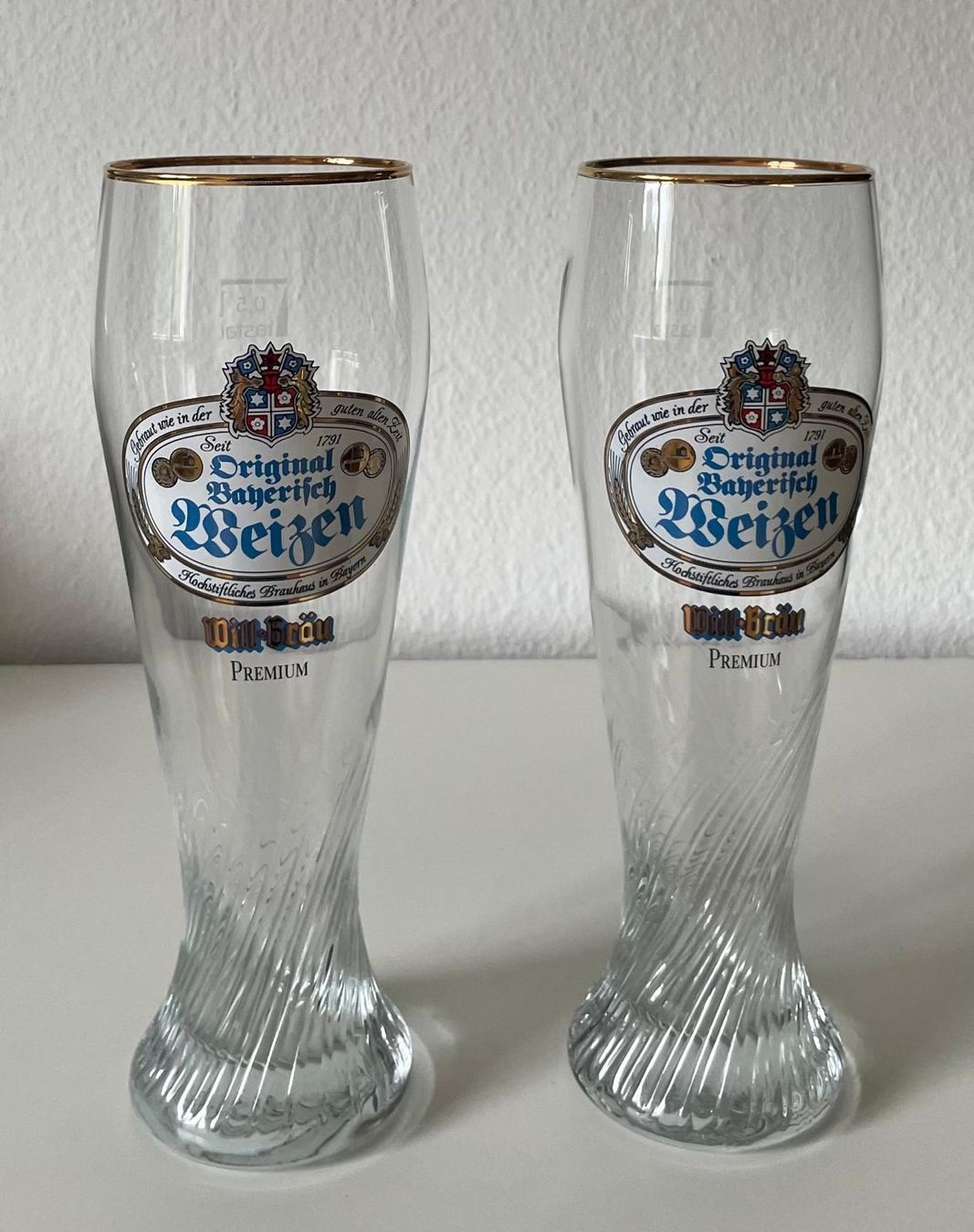 Verres: Traditionelle Weizenbiergläser von Will-Bräu – D'occasion à Basel par Jcva