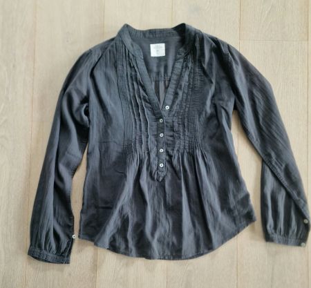 Bluse H&M grau Gr. 34 (Damen)
