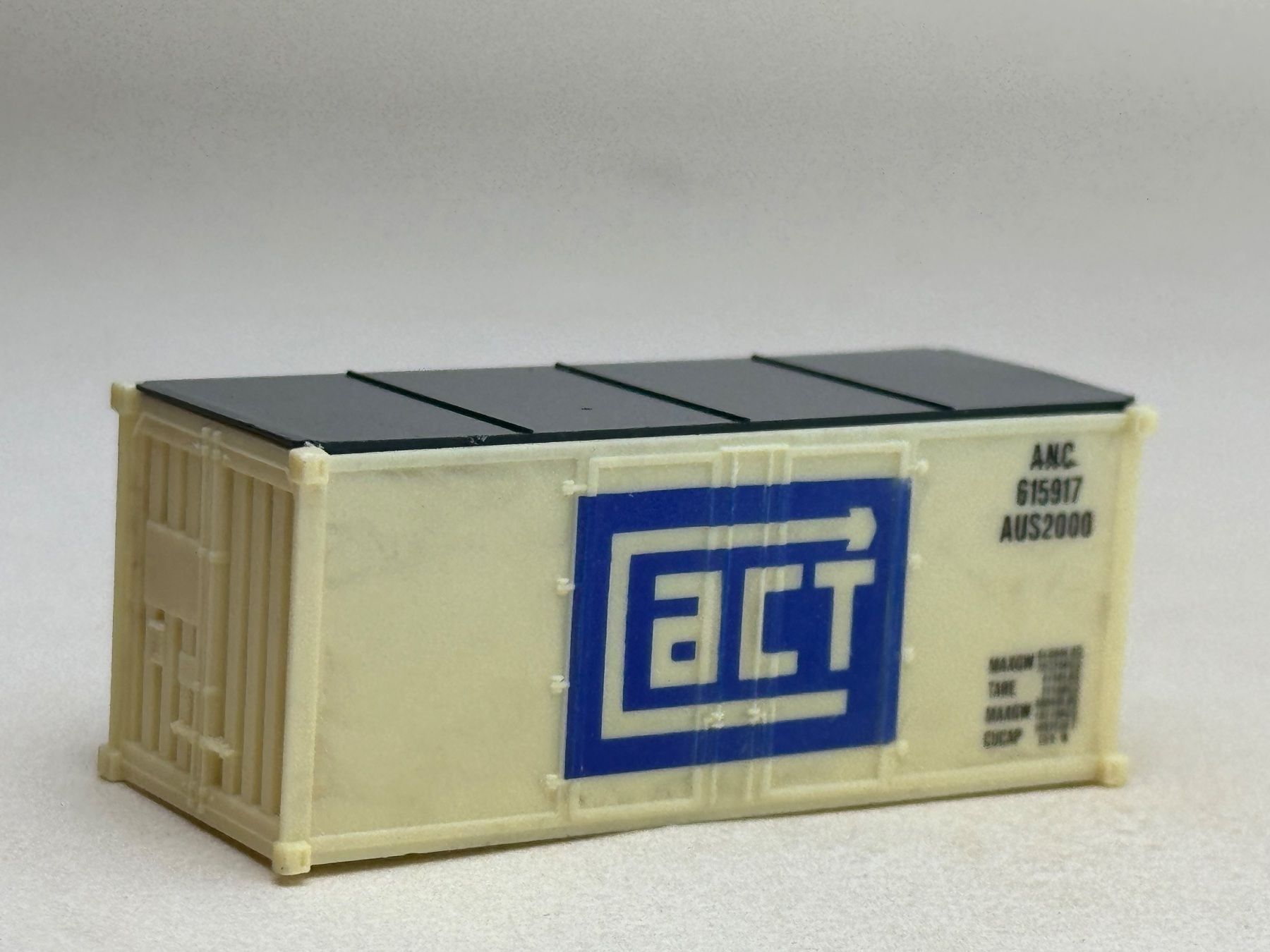 Modellini di ferrovie: EB- 20 Ft. Container ACT weiss – Usato da Elm venduto da Wikmtz