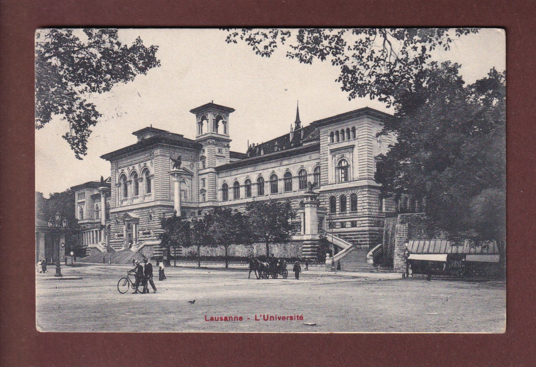Cartoline postali: LAUSANNE - L'Université - 1919 – Usato da Pully venduto da nicecards
