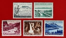 PRO PATRIA SATZ 66 - 70 1954** POSTFRISCH
