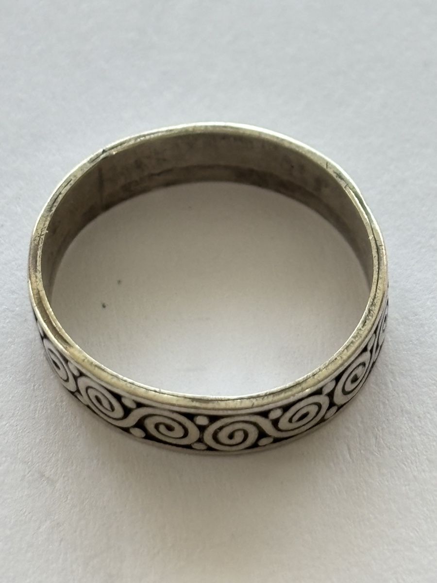 Anelli: Silberring 925 mit Spiralmuster,Vintage Stil – Usato da Langnau am Albis venduto da flusspflege 3