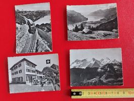 4 Mini - Ansichtskarten Brienzer Rothorn und Umgebung