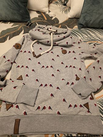Naketano Bluse mit Vogel Gr.M