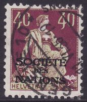 Dienstmarke SDN SBK-Nr. 21 (Helvetia 1922-1925)