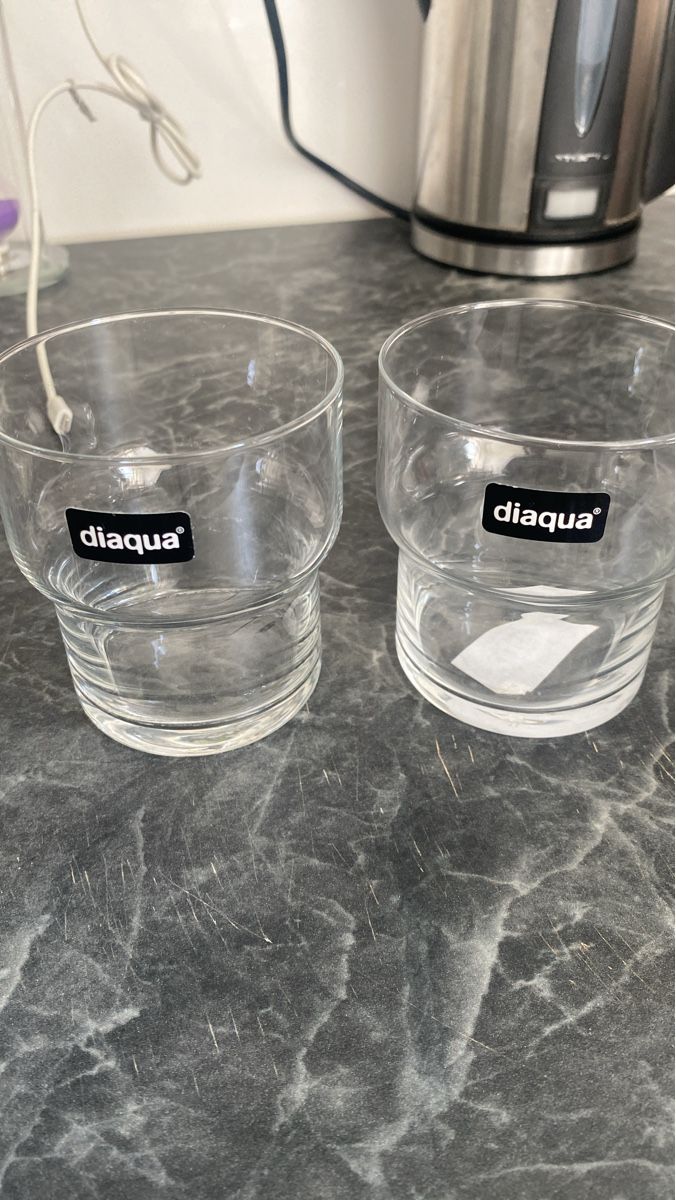 Livique Bicchieri: 2 Diaqua drinking glasses clear new condition – Nuovo (secondo la descrizione) da Tavannes venduto da nih_tq6v