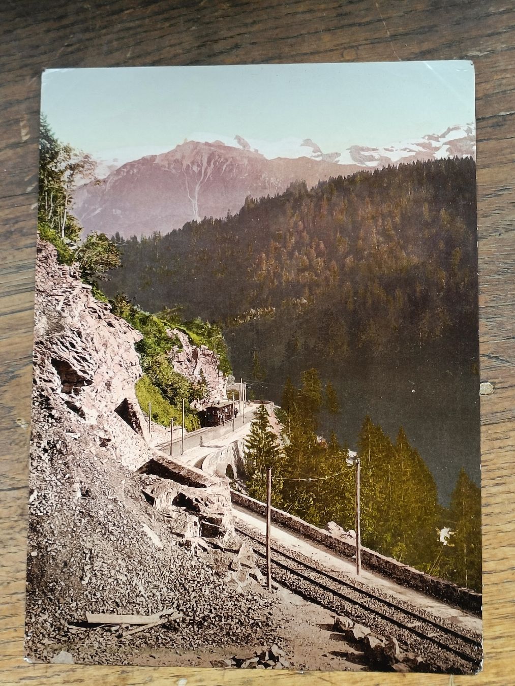 Foto & Immagini: Photochrom / Engelberg Bahn mit Titlis ca. 1890 – Usato da Brugg AG venduto da Ente015