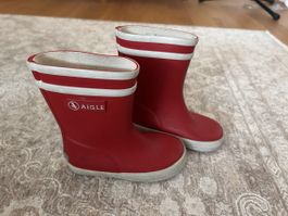 Bottes de pluie Aigle rouge taille 23