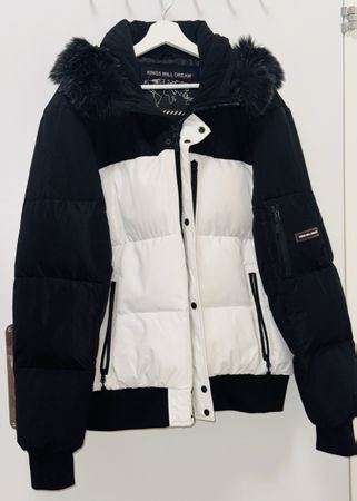 Giubbotto come nuovo !  XL ma veste come XXL nero/bianco