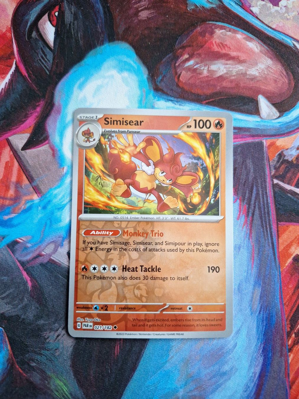 Pokémon Carte collezionabili: Simisear - Reverse Holo - Pokemon Paradox Rift – Usato da Altstätten SG venduto da GGsGameshop
