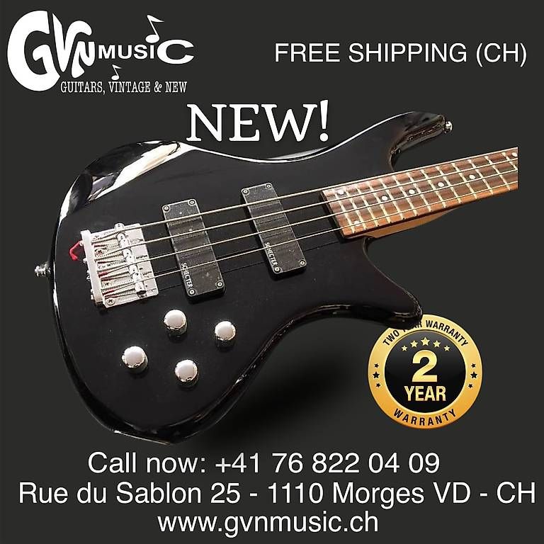 Musikinstrumente: Basse Schecter 4 cordes pour le métal – Gebraucht aus Morges von GvnMusic