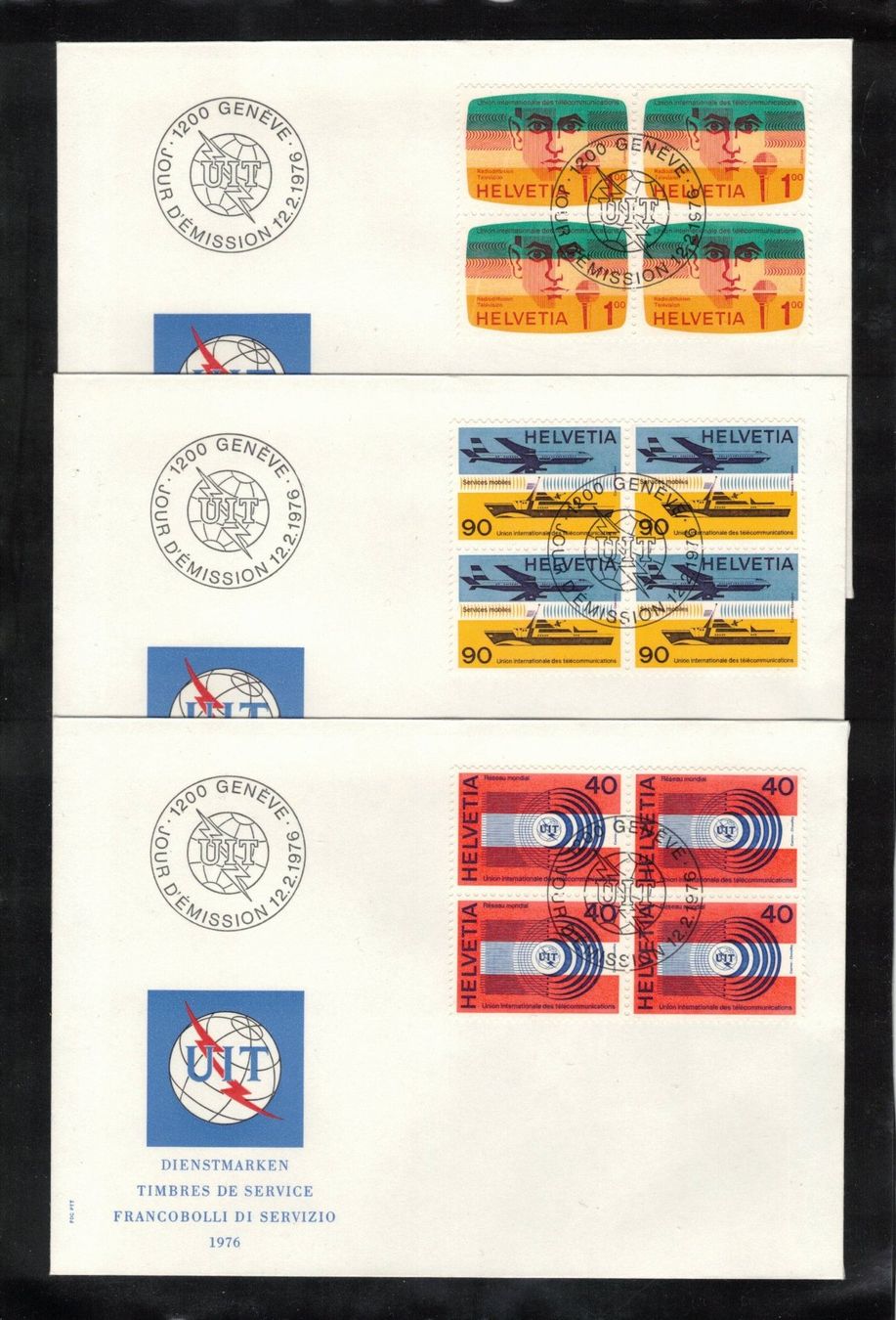 Tutti i francobolli: 1976 FDC 4er UIT – Usato da Rheinau venduto da loxis