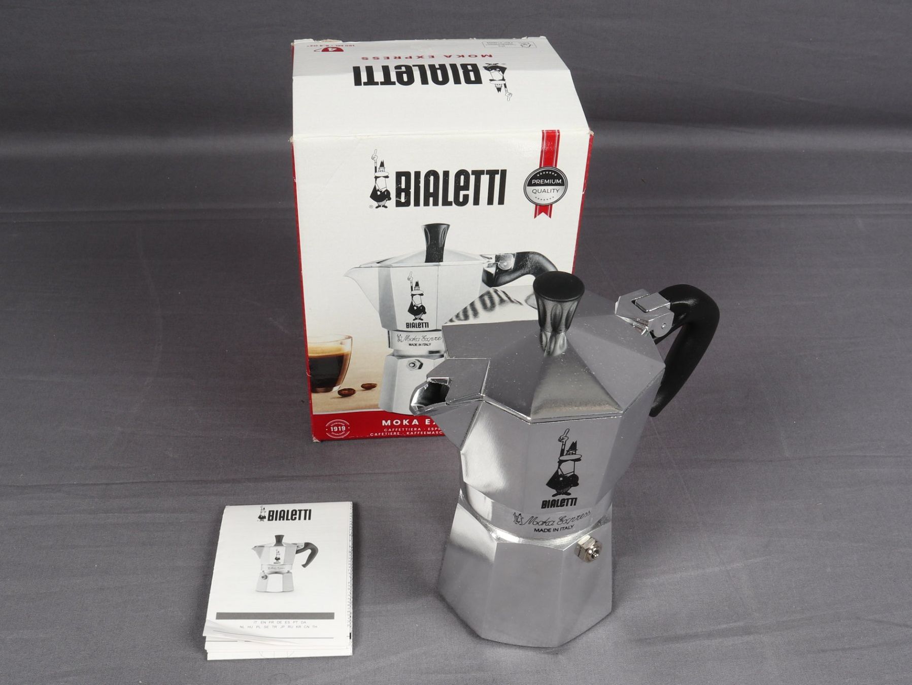 Bialetti Macchine per caffè & Macchine per espresso: BIALETTI Moka Express 190ml – Nuovo (secondo la descrizione) da Steinen venduto da Restwert_Steinen