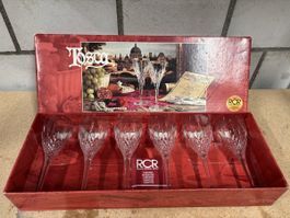 6 Weingläser RCR Royal Crystal Rock Tosca neu in Box