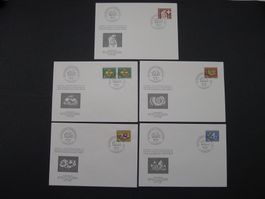 1958 Nr. B86+B90 Bundesfeierkomitee FDC mit Orts ET-Stempel