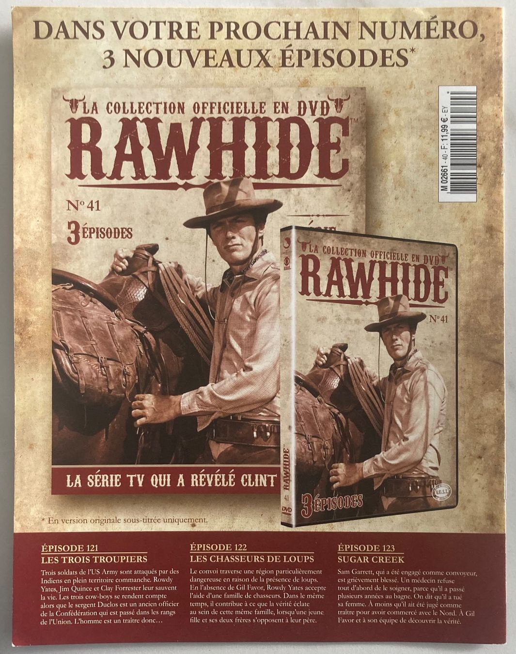 Tutti i DVDs: CLINT EASTWOOD - RAWHIDE N°40 – Usato da Poliez-Pittet venduto da Newtown-Records 2