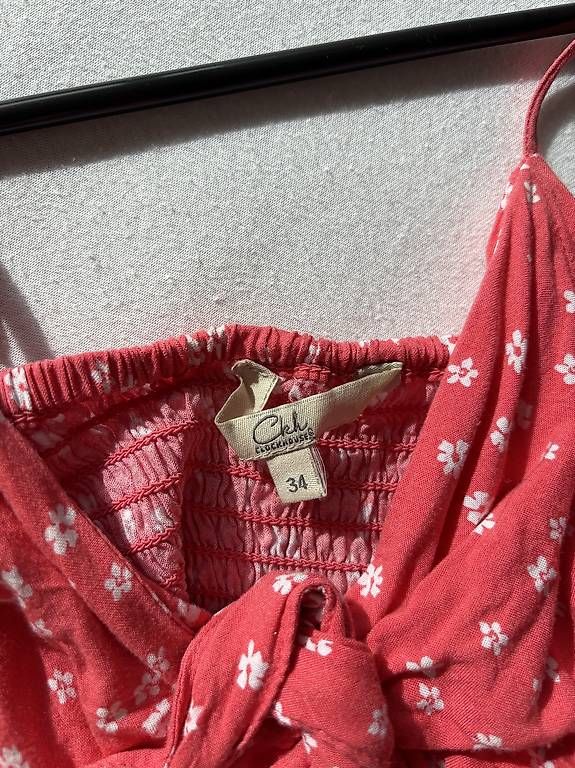 Vestiti: rotes Sommerkleid mit Schleife – Usato da Chur venduto da gio_6rlp 2