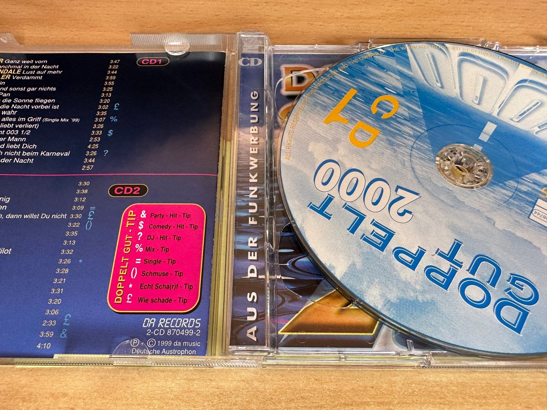 CD: Various – Doppelt Gut 2000 - 2 CD – Usato da Rikon im Tösstal venduto da Alpenmutz 2