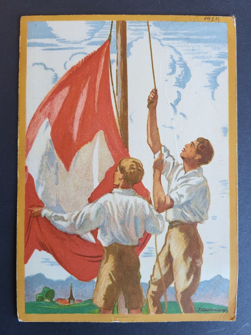 Tutti i francobolli: 1929, Bundesfeier-Postkarte Nr.49 – Usato da stäfa venduto da brandy66
