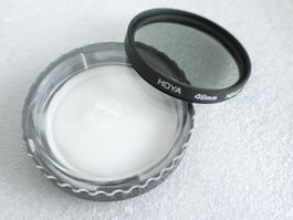 Hoya 46mm NDx2 Filter / filtre. Japan.