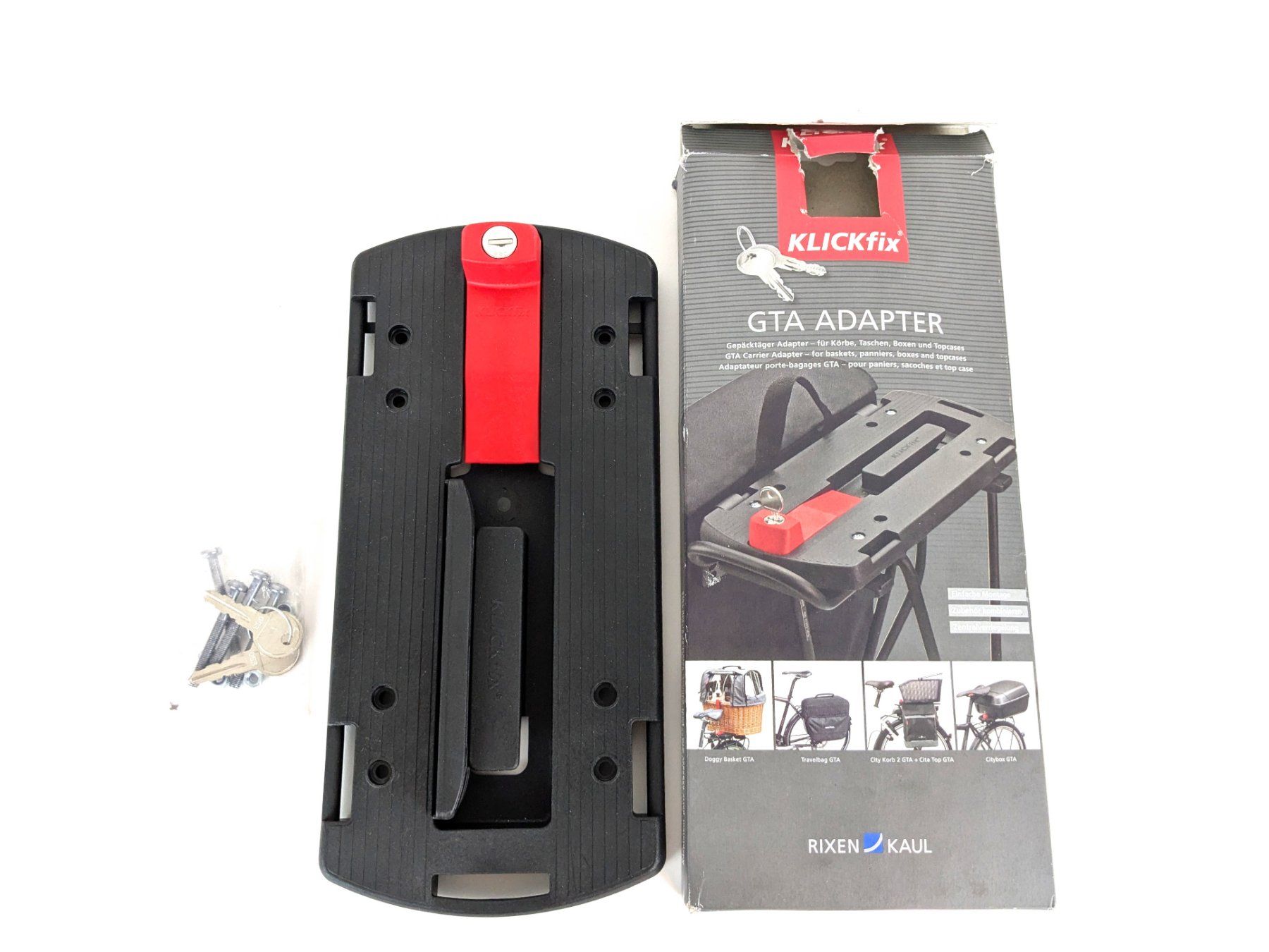 Supporti per biciclette: KLICKFIX GTA ADAPTER Gepäckträger-Adapterplatte – Nuovo (secondo la descrizione) da Thun venduto da Restwert_Thun