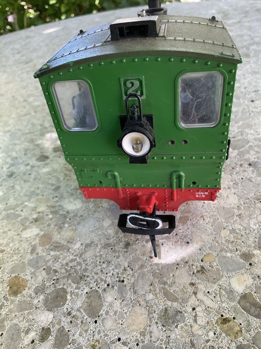 LGB Modellini di ferrovie: LGB Dampflok zum restaurieren oder Ersatzteilspender – Difettoso da Köniz venduto da Sonnenschein._.77 5