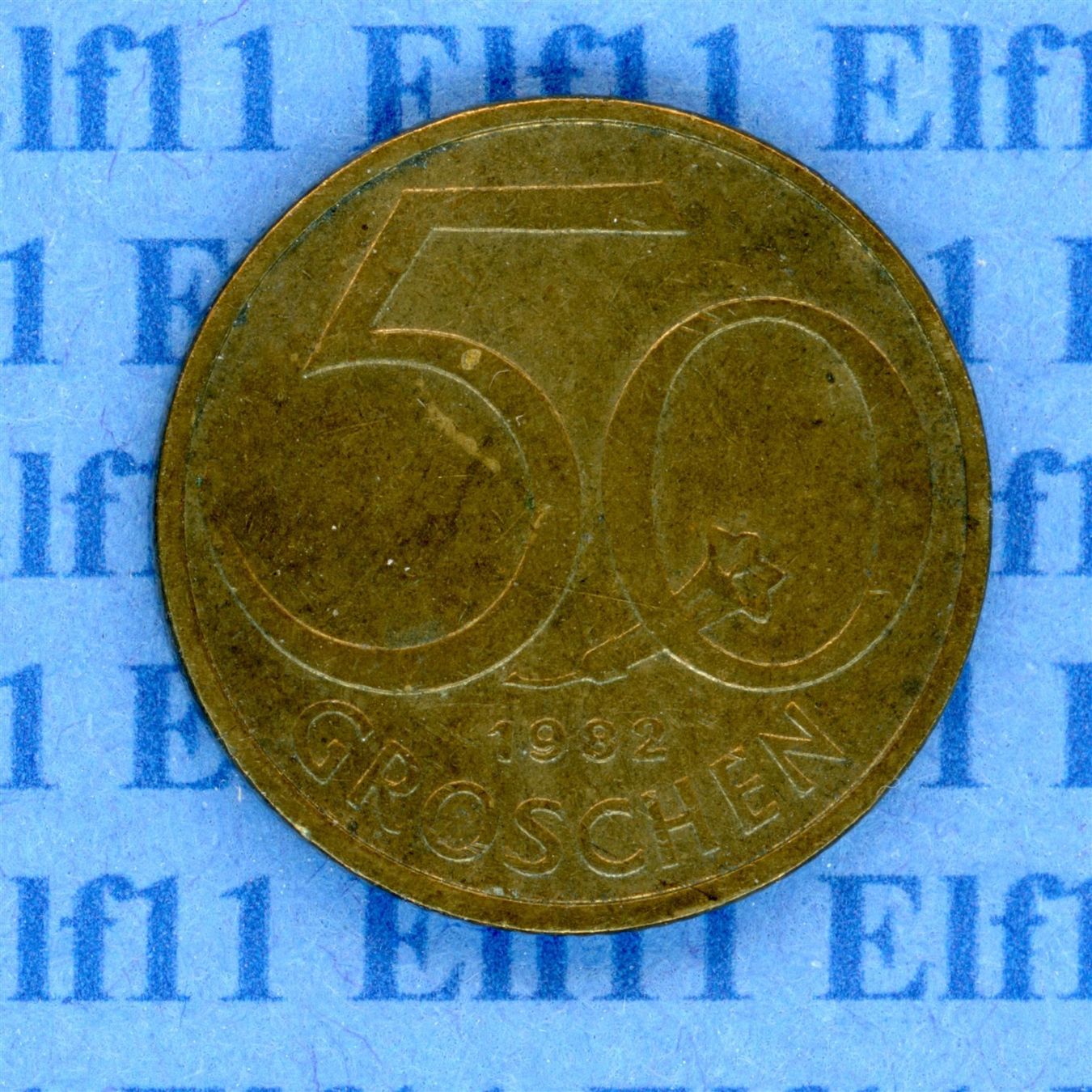Tutti le monete: ATS___0.50 1982 -vz 50 Groschen – Usato da Widnau venduto da Elf11