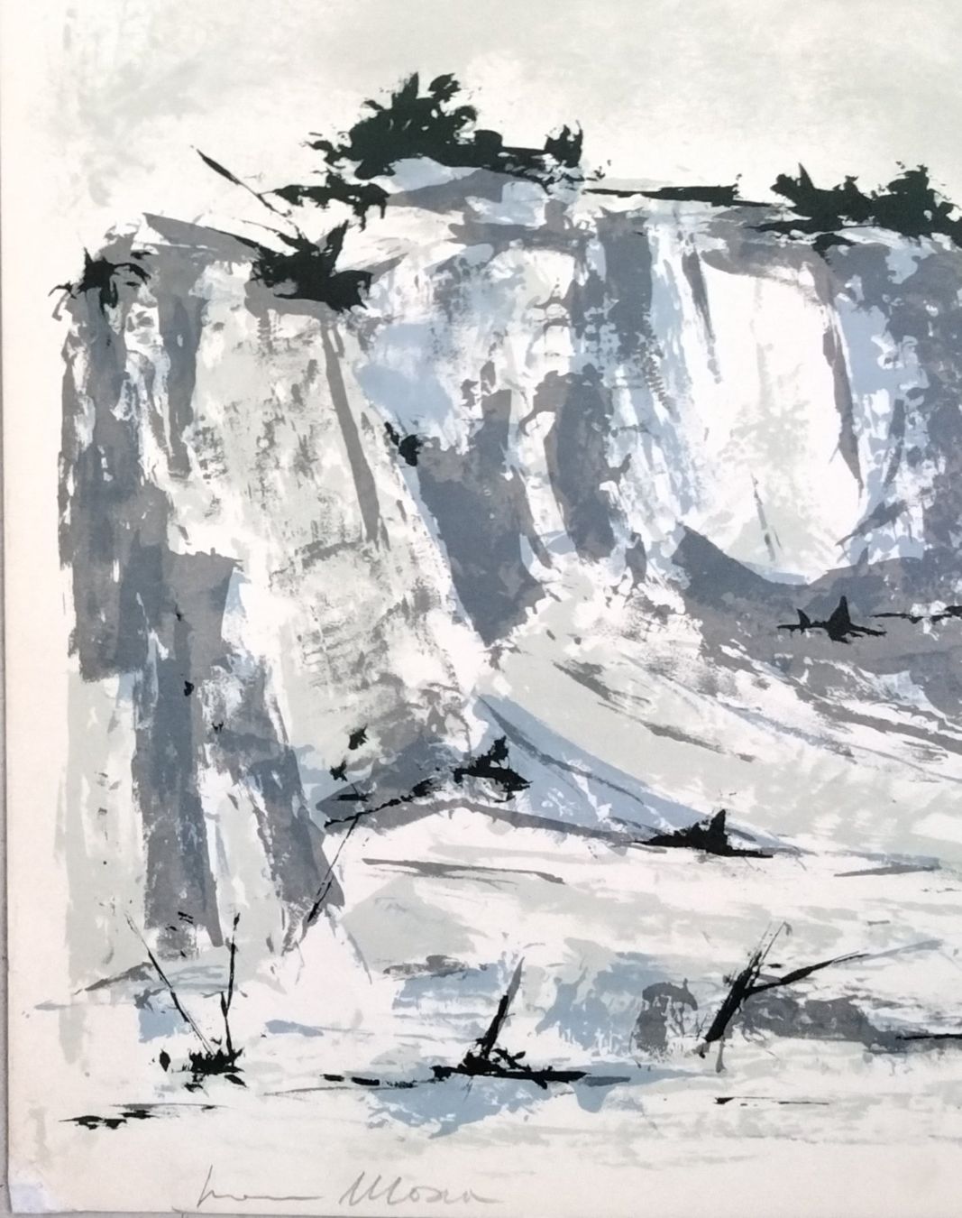 Grafica & Litografie: Ivan Mosca Lithographie Küste signiert – Usato da Cavigliano venduto da zamamasa 2