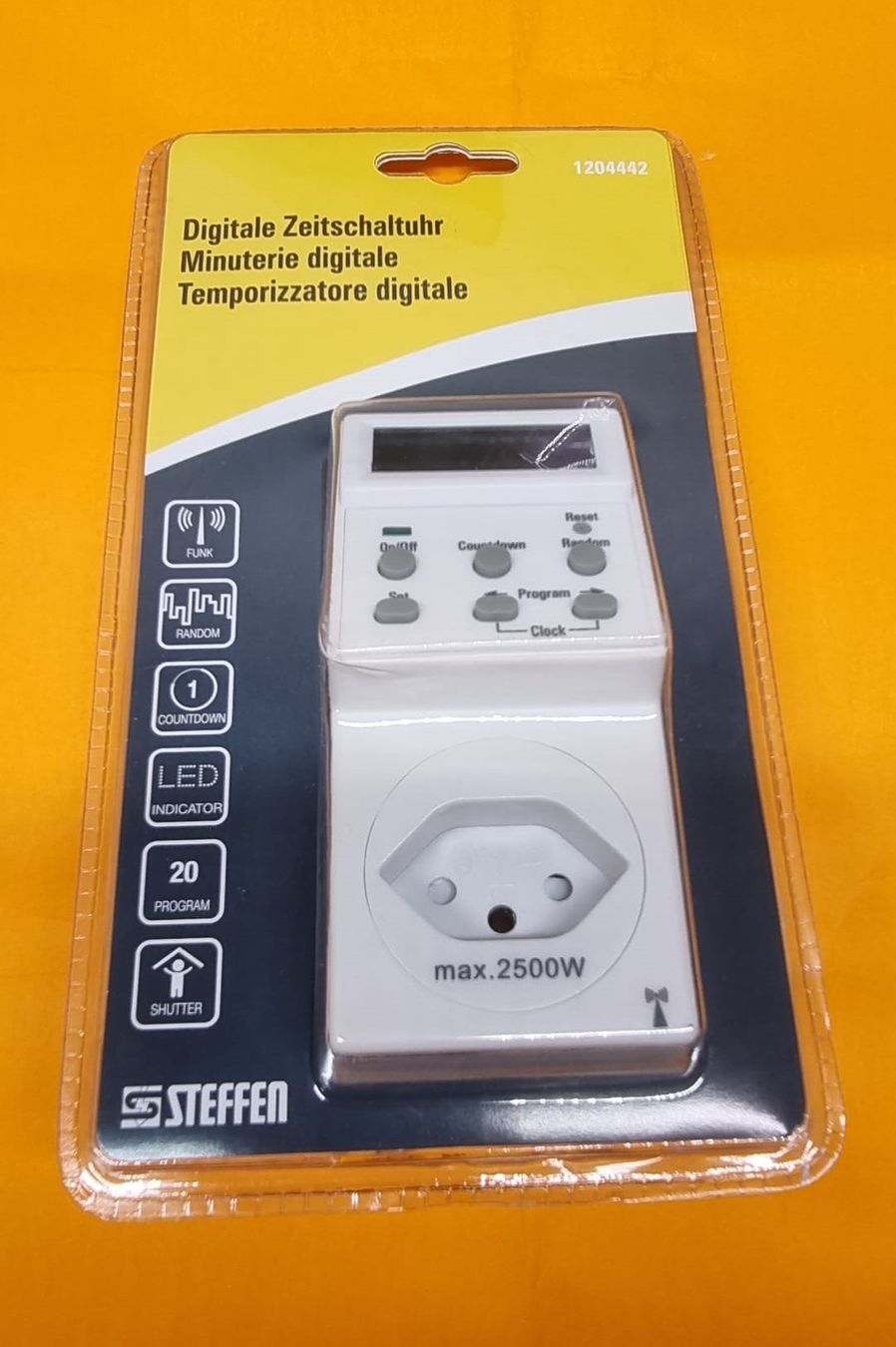 Stecker: Steffen Digitale Zeitschaltuhr Brilliant – Neu und originalverpackt aus Rebstein von James-Dean